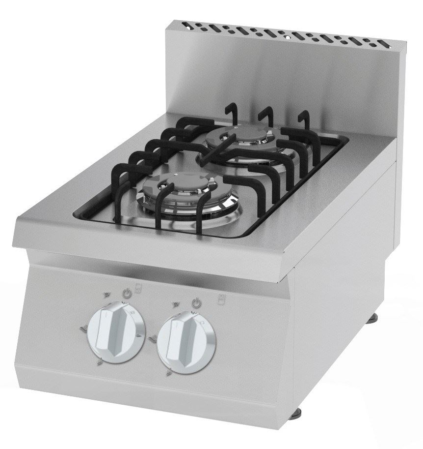 COOKER WITH GAS WITH TWO BURNER