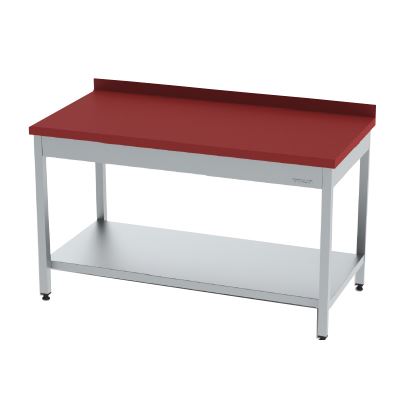 Polyethylene Top Work Table With Bottom Shelf