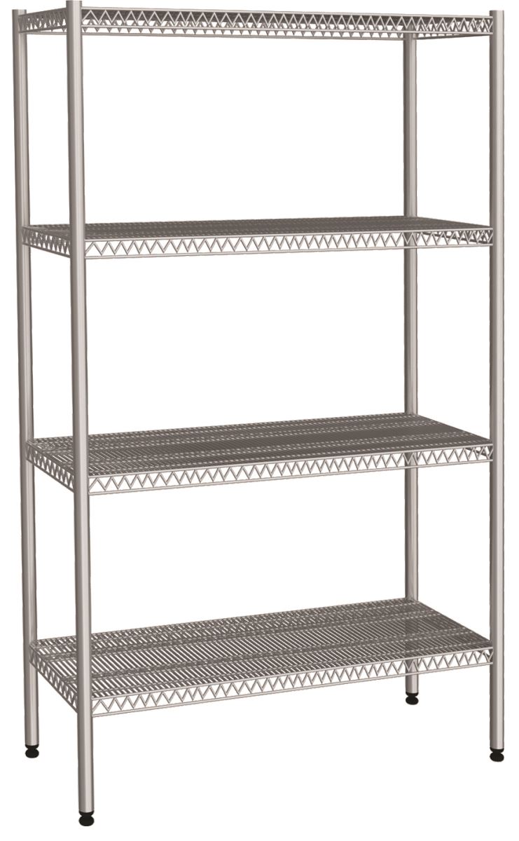 Wire Shelves With 4 Floor